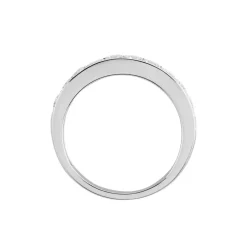 Histoire d'Or Demi-alliance Or Blanc  Valentine Diamant Synthetique Online