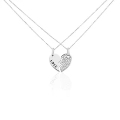 Histoire d'Or Duo De Colliers Argenc Caoimhe Oxyde Online