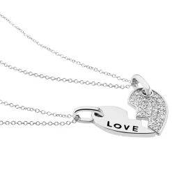 Histoire d'Or Duo De Colliers Argenc Caoimhe Oxyde Online