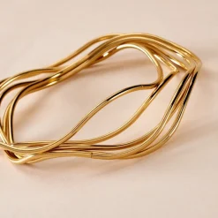 Histoire d'Or Jonc Gold Aura Acier Jaune Hot