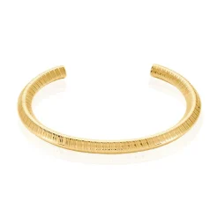 Histoire d'Or Jonc Hera Acier Dore Yseut Effet Strie Best