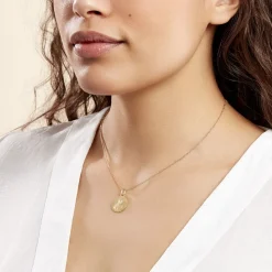 Histoire d'Or Médaille Or Jaune Jesus Sale