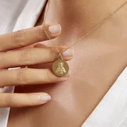 Histoire d'Or Médaille Or Jaune Jesus Sale