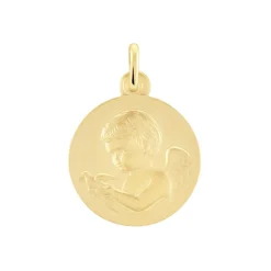 Histoire d'Or Medaille Or Jaune Ange Et Oiseau Outlet