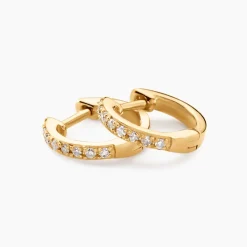 Histoire d'Or Mini Créoles Or Jaune Aryanna Diamants or jaune diamant New