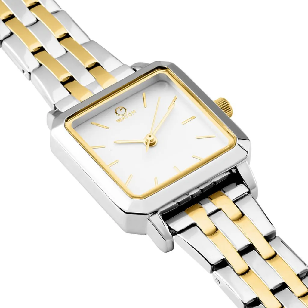O WATCH Montre 0 Square Blanc New