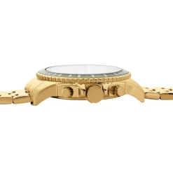 ARCTIK Montre Acme Vert cadran doré fond vert bracelet acier doré Best