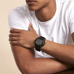 ARCTIK Montre Alliage cadran noir bracelet silicone noir Online