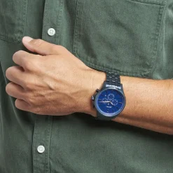 ARCTIK Montre Altitude Bleu cadran bleu fond bleu bracelet acier bleu Outlet