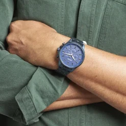 ARCTIK Montre Altitude Bleu cadran bleu fond bleu bracelet acier bleu Outlet