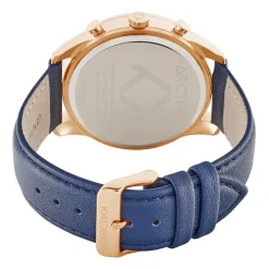 ARCTIK Montre Apex Bleu cadran doré rose fond bleu bracelet cuir bleu Sale