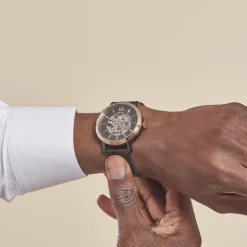 ARCTIK Montre Eclipse Noir cadran bicolore fond noir bracelet acier noir Best