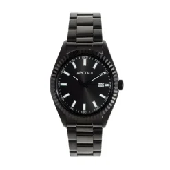 ARCTIK Montre Episode Noir cadran noir fond noir bracelet acier noir Hot