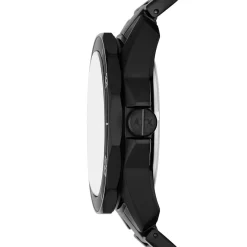 ARMANI EXCHANGE Montre Gris cadran noir fond gris bracelet acier noir Hot