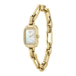 HUGO BOSS Montre Boss Hailey Nacre cadran doré fond nacre bracelet acier doré New