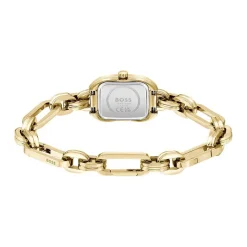 HUGO BOSS Montre Boss Hailey Nacre cadran doré fond nacre bracelet acier doré New