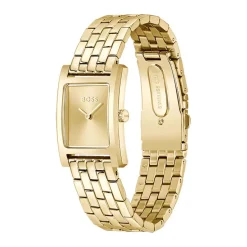 HUGO BOSS Montre Boss Lucy Doré cadran doré fond doré bracelet acier doré New