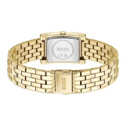 HUGO BOSS Montre Boss Lucy Doré cadran doré fond doré bracelet acier doré New