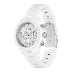 HUGO BOSS Montre Boss Novia Blanc cadran blanc fond blanc bracelet céramique blanc Clearance