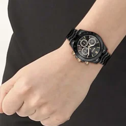 HUGO BOSS Montre Boss Novia Noir cadran noir fond noir bracelet céramique noir Discount