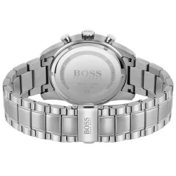 HUGO BOSS Montre Boss Skymaster Bleu cadran argenté fond bleu bracelet acier argenté Discount