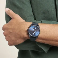 HUGO BOSS Montre Boss Skymaster Bleu cadran bleu fond bleu bracelet acier bleu Clearance