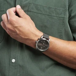 HUGO BOSS Montre Boss Skymaster Gris cadran gris fond gris bracelet acier gris New