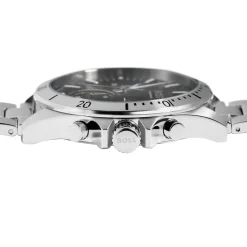 HUGO BOSS Montre Boss Troper Noir cadran argenté fond noir bracelet acier argenté New