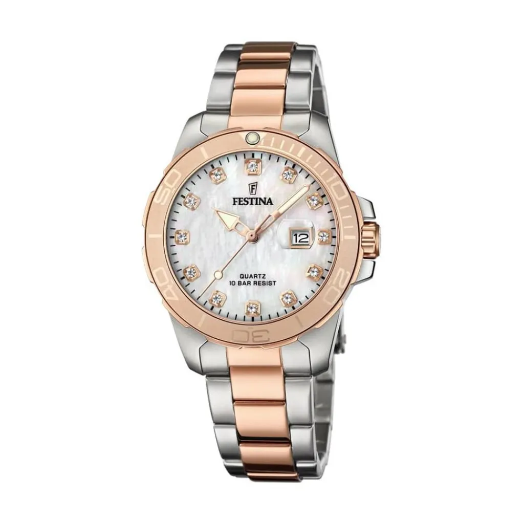 FESTINA Montre Boyfriend Nacre Blanche Discount