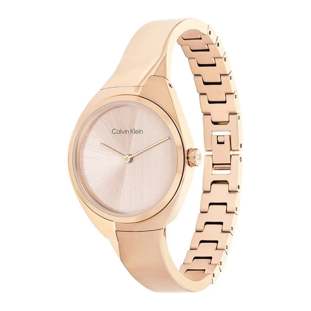CALVIN KLEIN Montre Charming Bicolore Doré / Rose Discount
