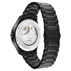 CALVIN KLEIN Montre Iconic Automatic Noir cadran noir fond noir bracelet acier noir Clearance