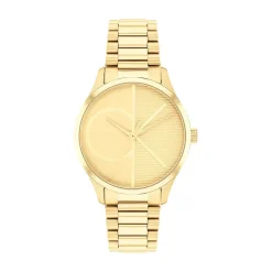 CALVIN KLEIN Montre Iconic Doré cadran doré fond doré bracelet acier doré Best