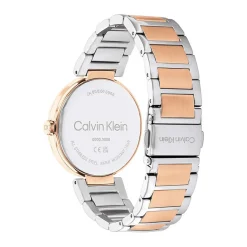 CALVIN KLEIN Montre Sensation Argenté cadran bicolore fond argenté bracelet acier bicolore Best