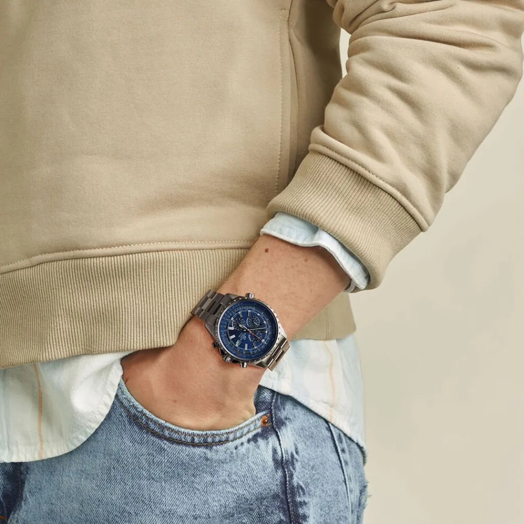 CASIO EDIFICE Montre Casio Bleu Outlet