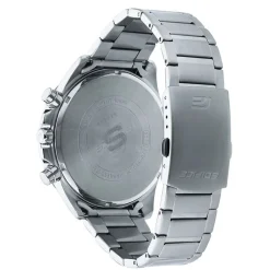 CASIO EDIFICE Montre Casio Bleu cadran argenté fond bleu bracelet acier argenté