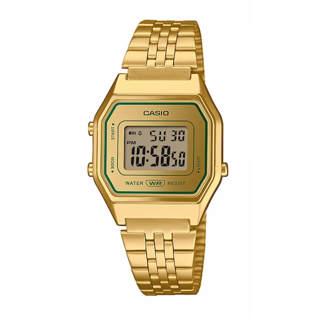 CASIO COLLECTION Montre cadran doré bracelet acier doré Discount