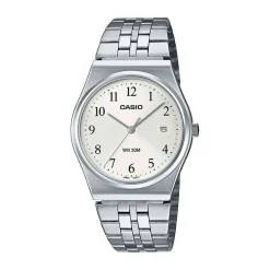 CASIO COLLECTION Montre Argenté cadran gris fond argenté bracelet acier argenté Hot