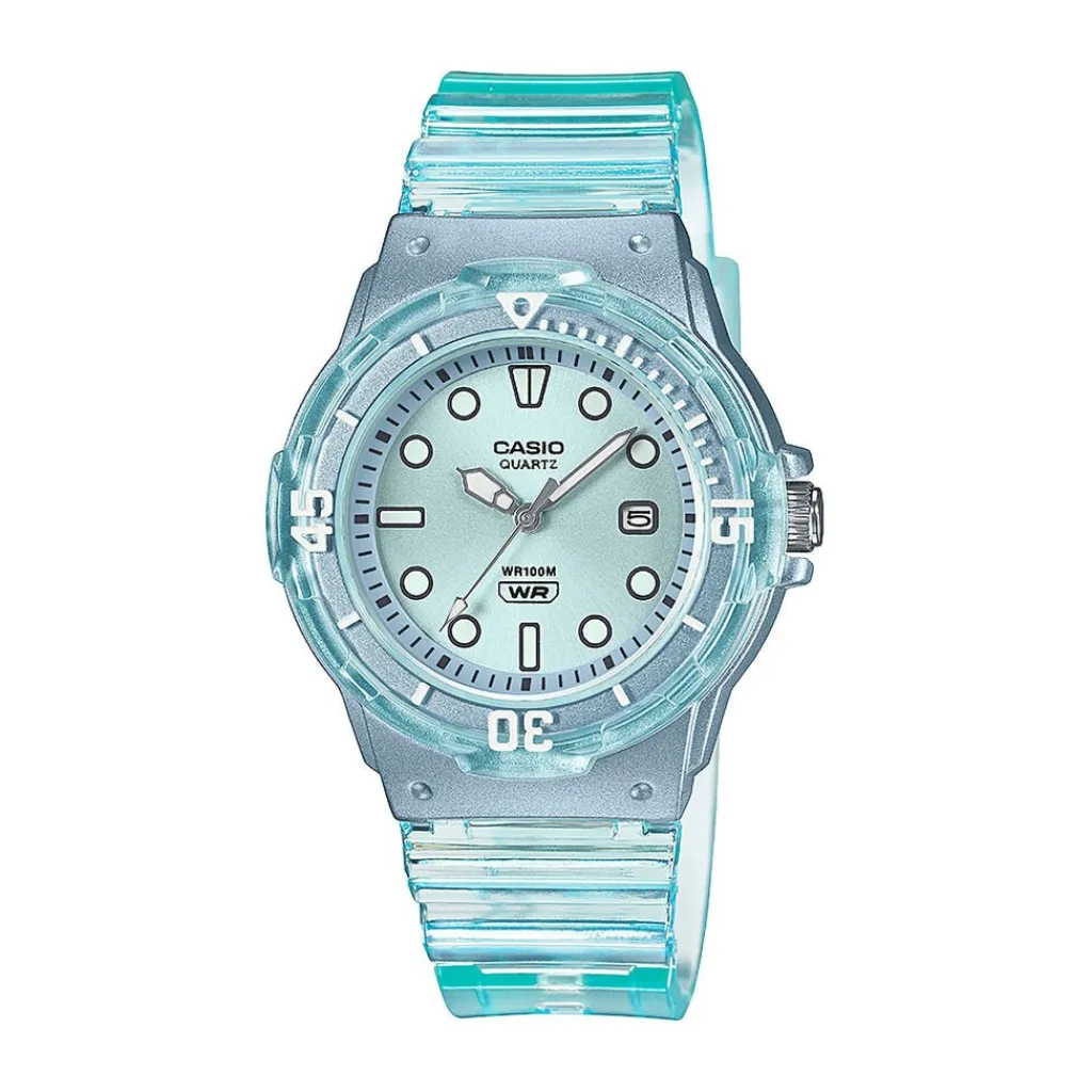 CASIO COLLECTION Montre Bleu Sky cadran bleu sky fond bleu sky bracelet résine bleu sky Discount