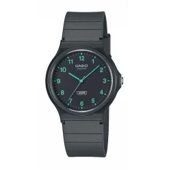 CASIO COLLECTION Montre Casio Timeless Collection Noir cadran noir fond noir bracelet résine gris Online