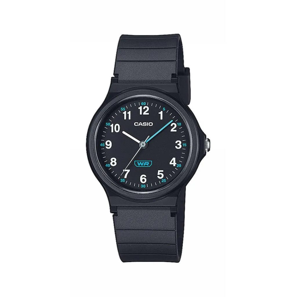 CASIO COLLECTION Montre Casio Timeless Collection Noir cadran noir fond noir bracelet résine noir Best