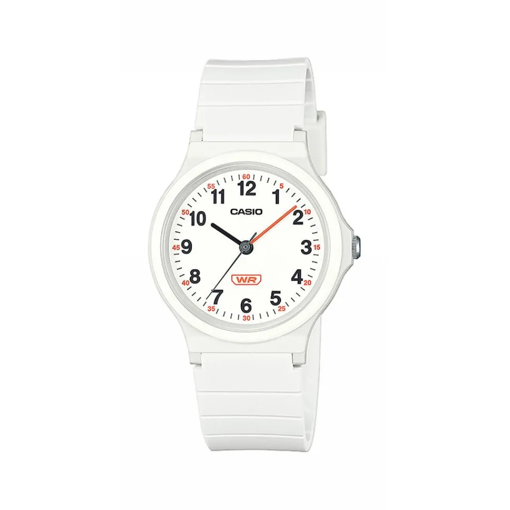 CASIO COLLECTION Montre Casio Timeless Collection Blanc cadran blanc fond blanc bracelet résine blanc Discount