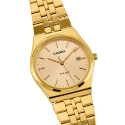 CASIO COLLECTION Montre Doré cadran jaune fond doré bracelet acier doré