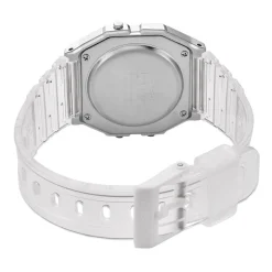 CASIO COLLECTION Montre Vintage Edgy Blanc cadran blanc bracelet résine blanche
