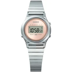 CASIO COLLECTION Montre Vintage Mini cadran argenté bracelet acier argenté Outlet