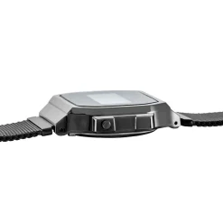 CASIO COLLECTION Montre Vintage Noir cadran gris bracelet acier argenté Hot