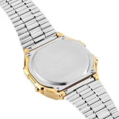 CASIO COLLECTION Montre Vintage 2 Tons cadran doré fond champagne bracelet acier doré Clearance