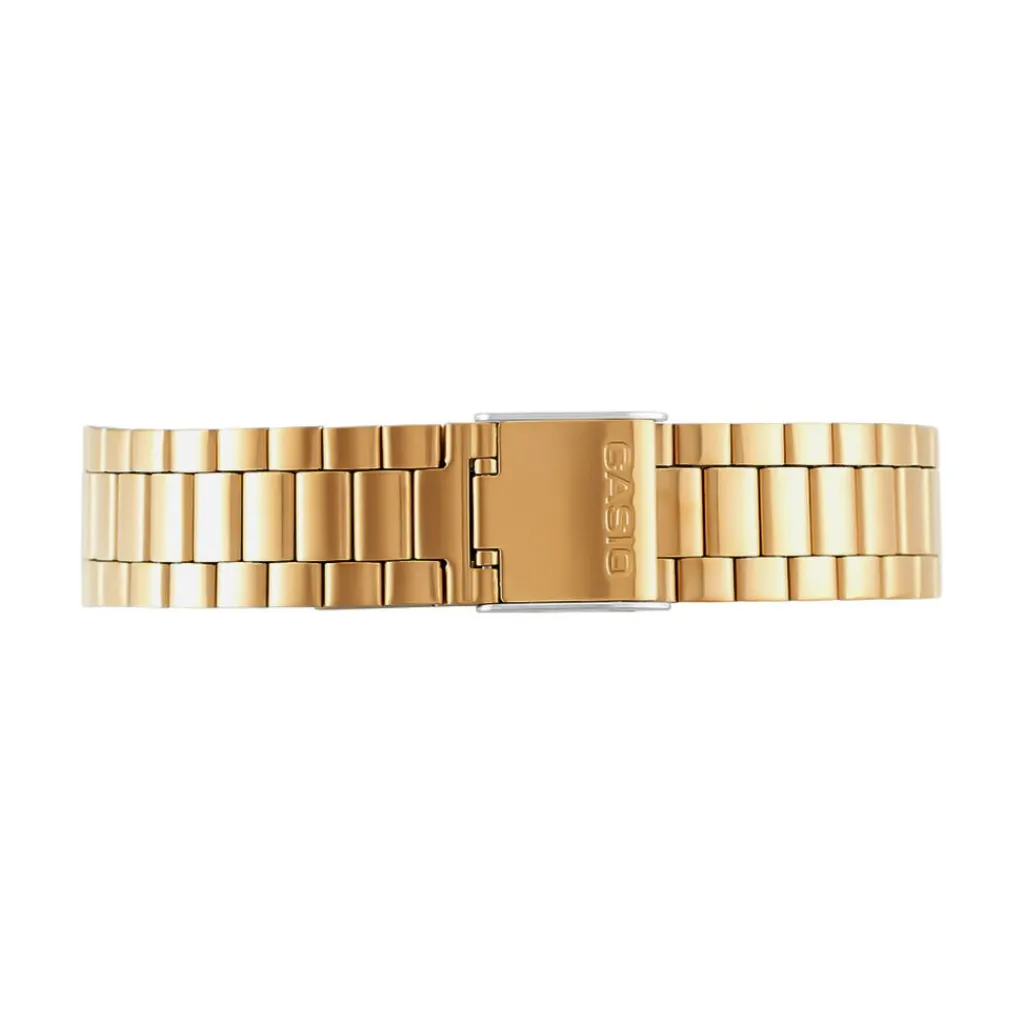 CASIO COLLECTION Montre Vintage 2 Tons cadran doré fond champagne bracelet acier doré Clearance