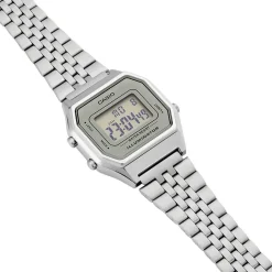 CASIO COLLECTION Montre Vintage Argent cadran argenté fond argenté bracelet acier argenté Hot
