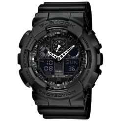 CASIO G-SHOCK Montre Black & White Noir cadran noir fond noir bracelet résine noire Outlet