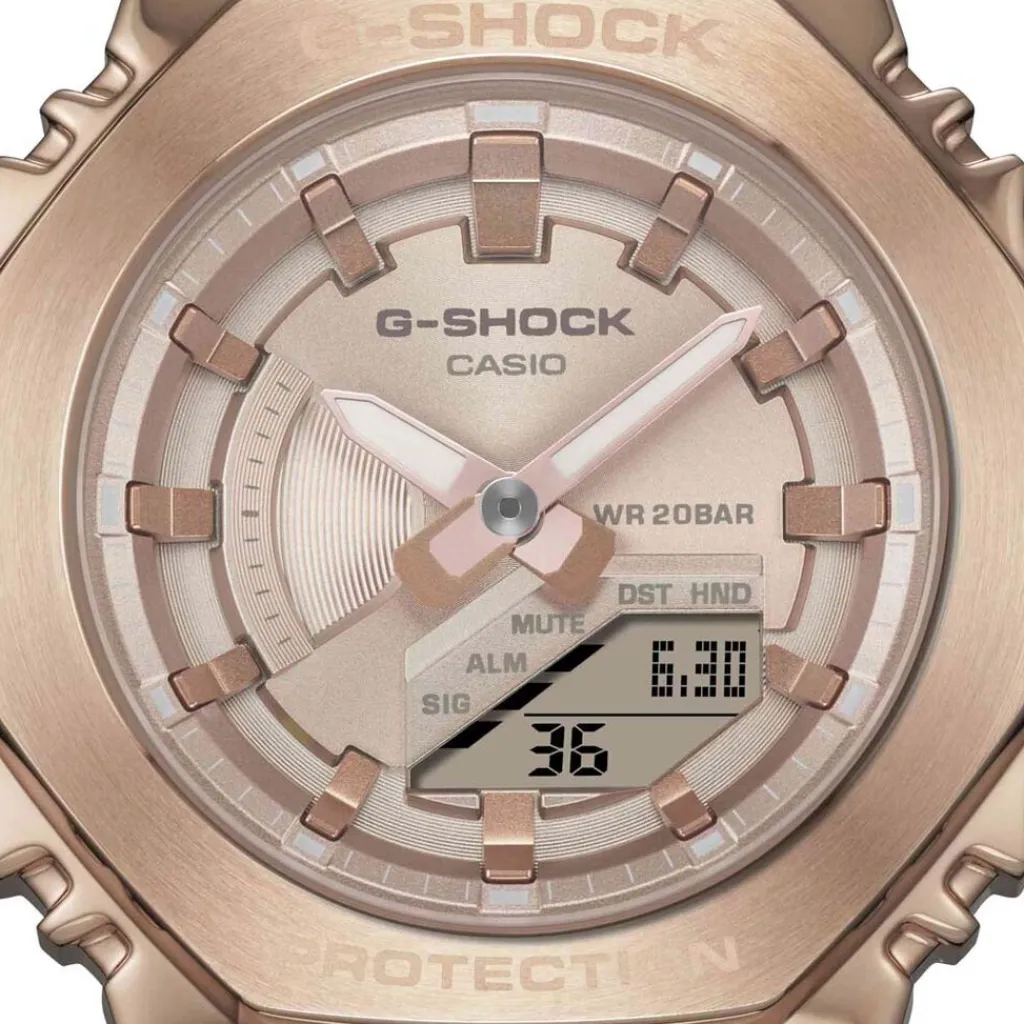 CASIO G-SHOCK Montre Casio G Shock Gm2100 Rose cadran rose fond rose bracelet résine rose Clearance
